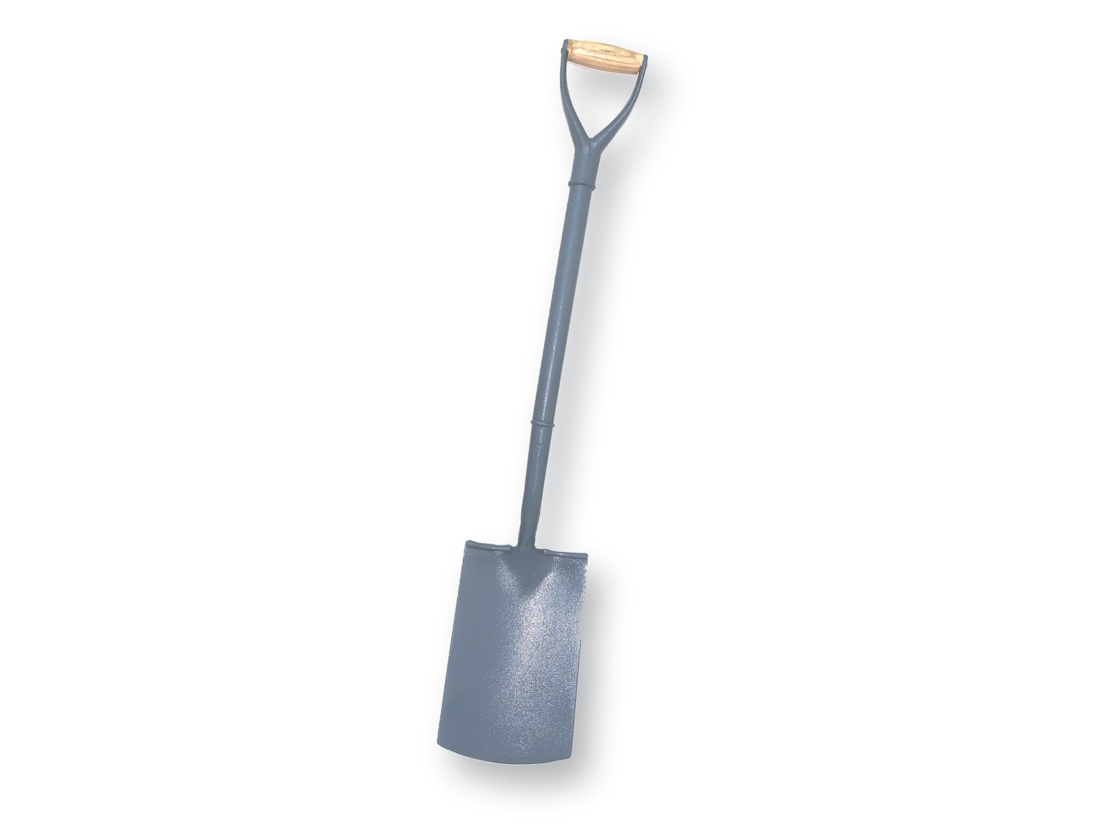 Forged spade with D-handle